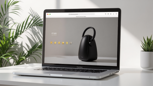 电商平台首页截图，商品展示区域，购物车图标，橙色主题